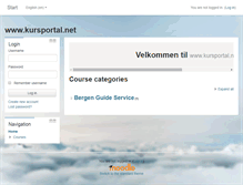 Tablet Screenshot of kursportal.net